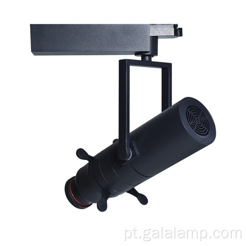 Luz LED profissional para trilho de contorno: Zoom Spotlight